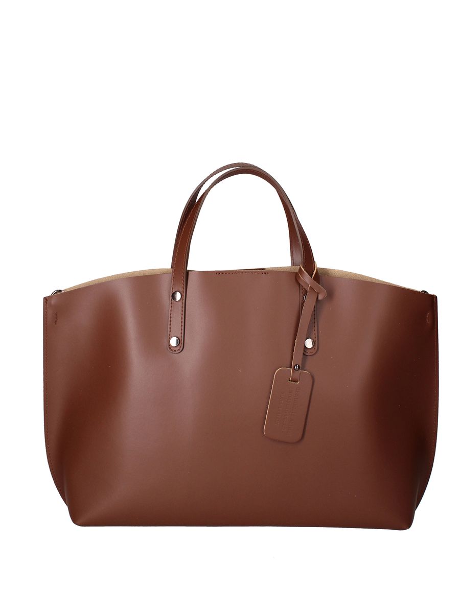 Minimalistische Leder-Shopper-Tasche