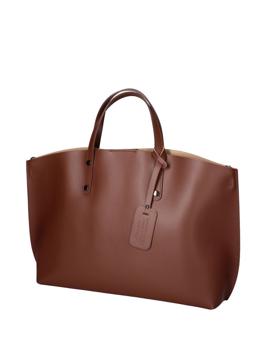 Minimalistische Leder-Shopper-Tasche