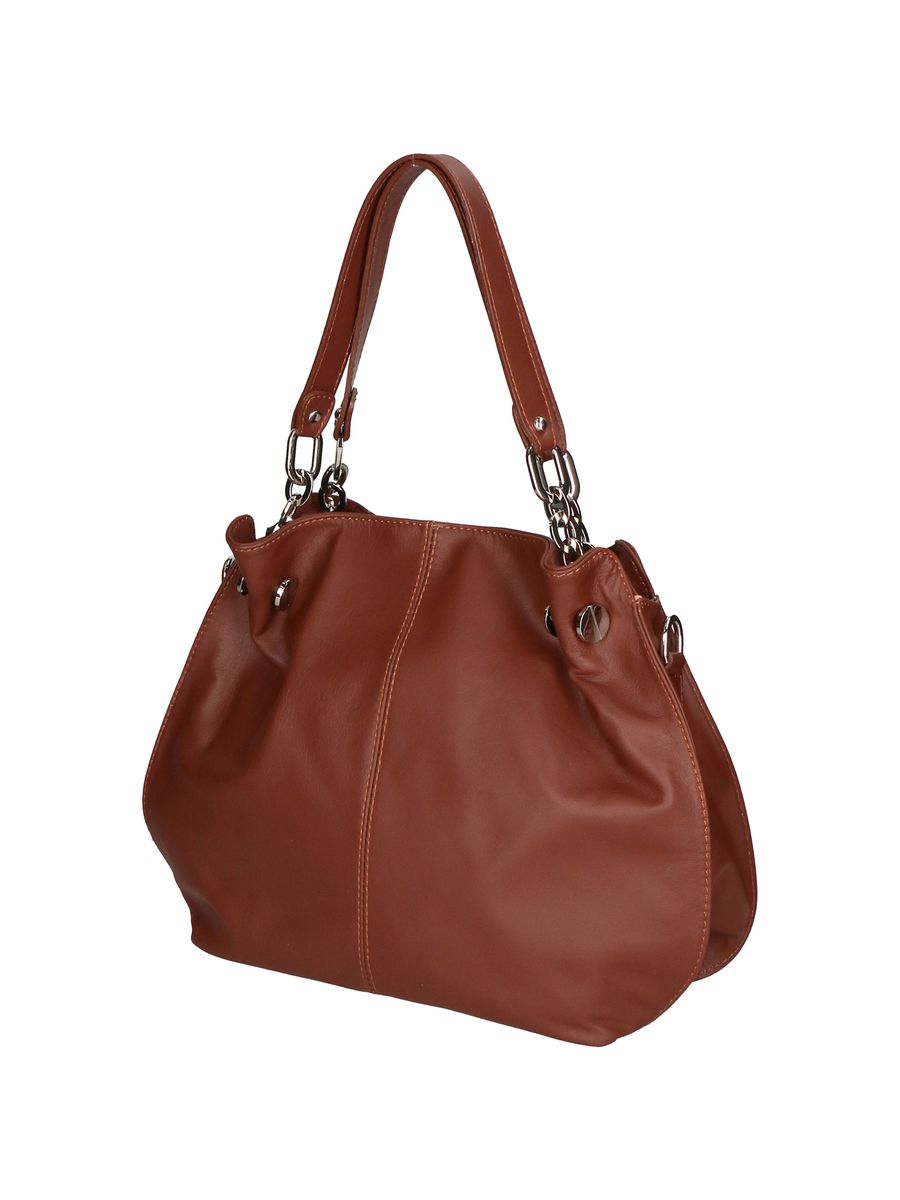 Minimalistische Leder-Shopper-Tasche