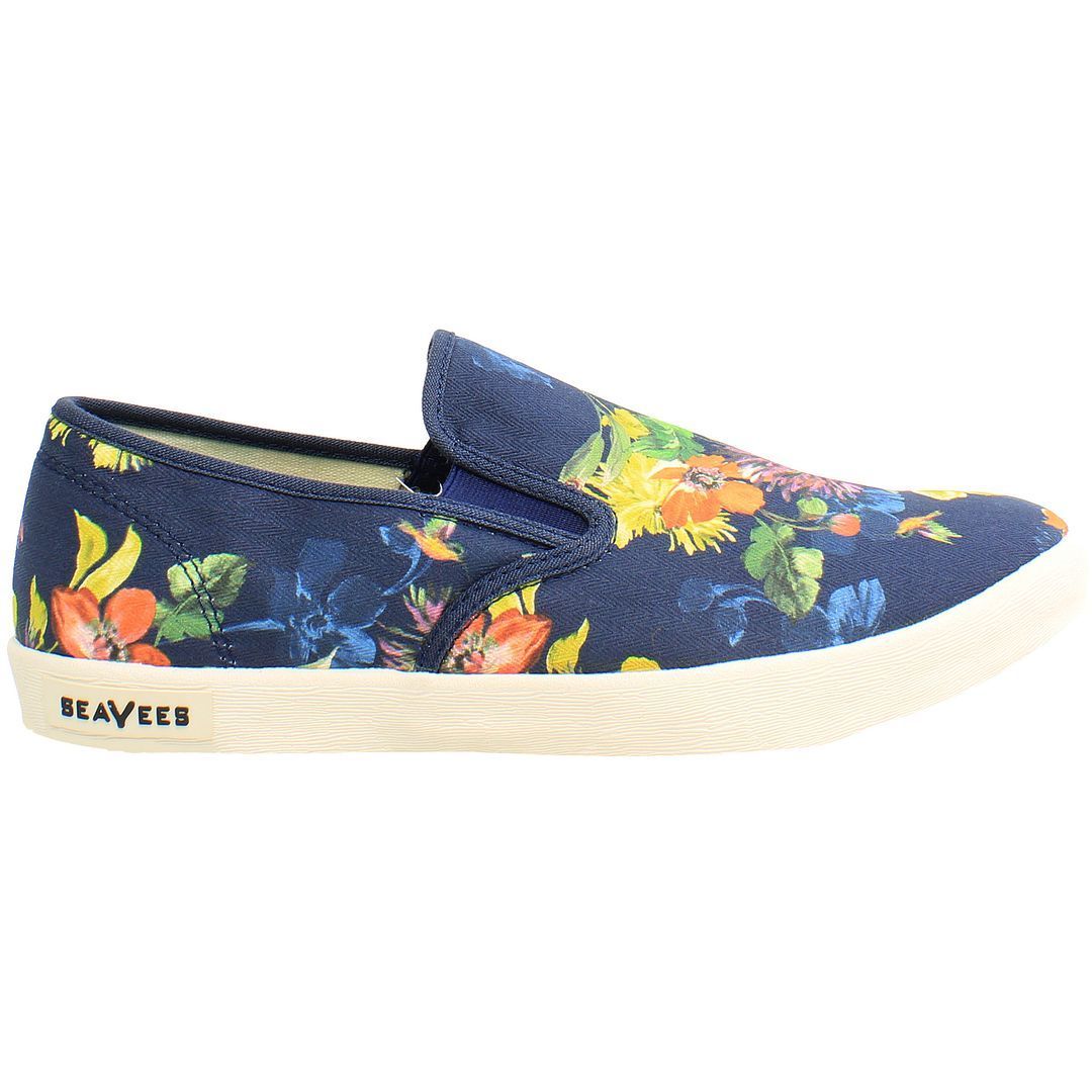 Canvas-Slip-Ons mit Blumenmuster