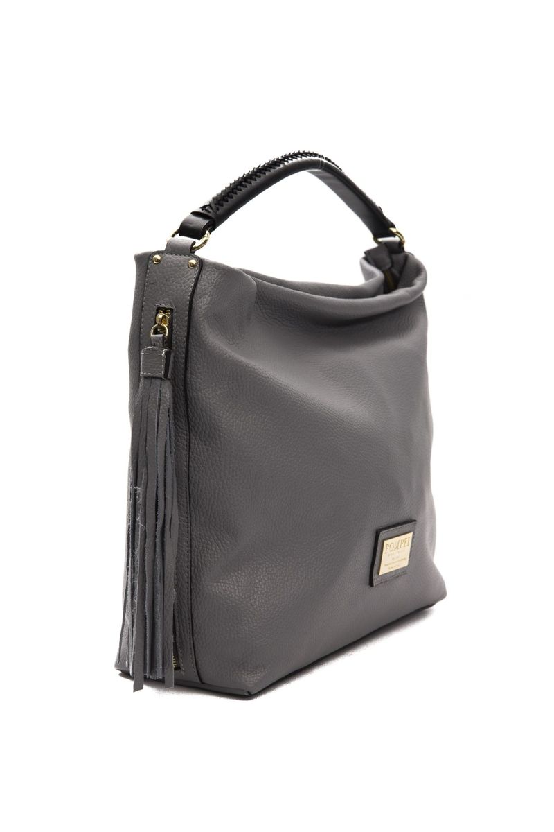 Beuteltasche aus Leder mit Quaste