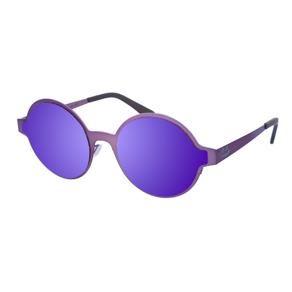 Retro-Sonnenbrille mit rundem Metallgestell