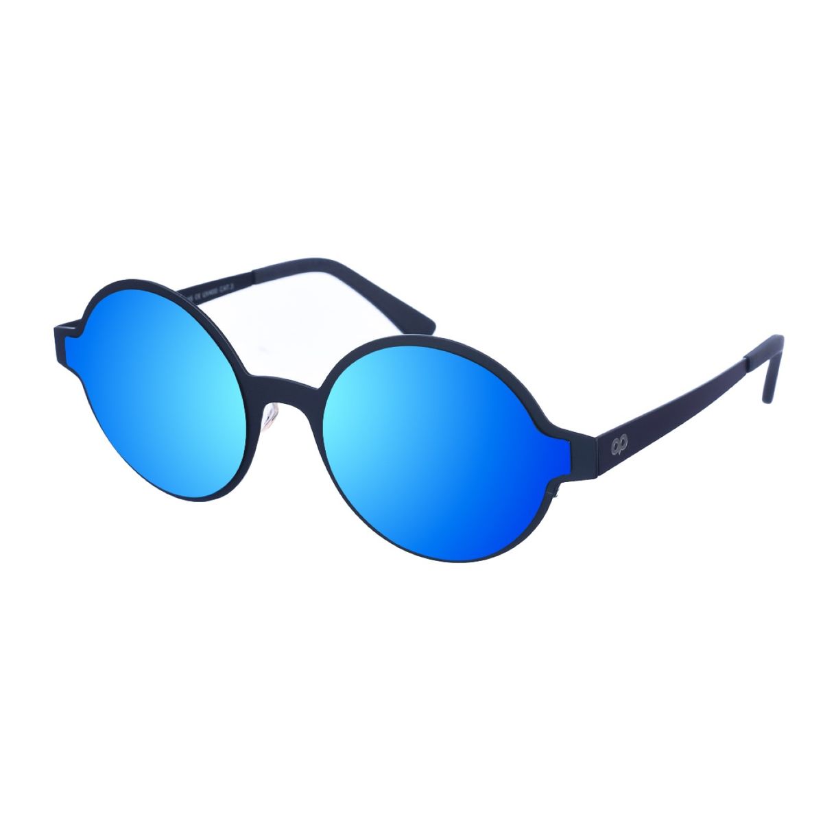 Retro-Sonnenbrille mit rundem Metallgestell