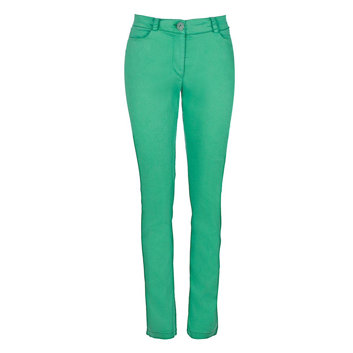 Lange Schmal Geschnittene Gabardinehose