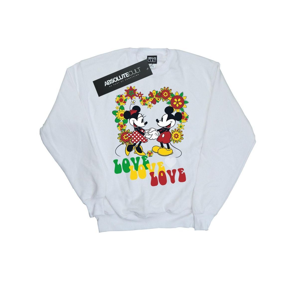 Mickey Minnie Hippie-Liebe Sweatshirt