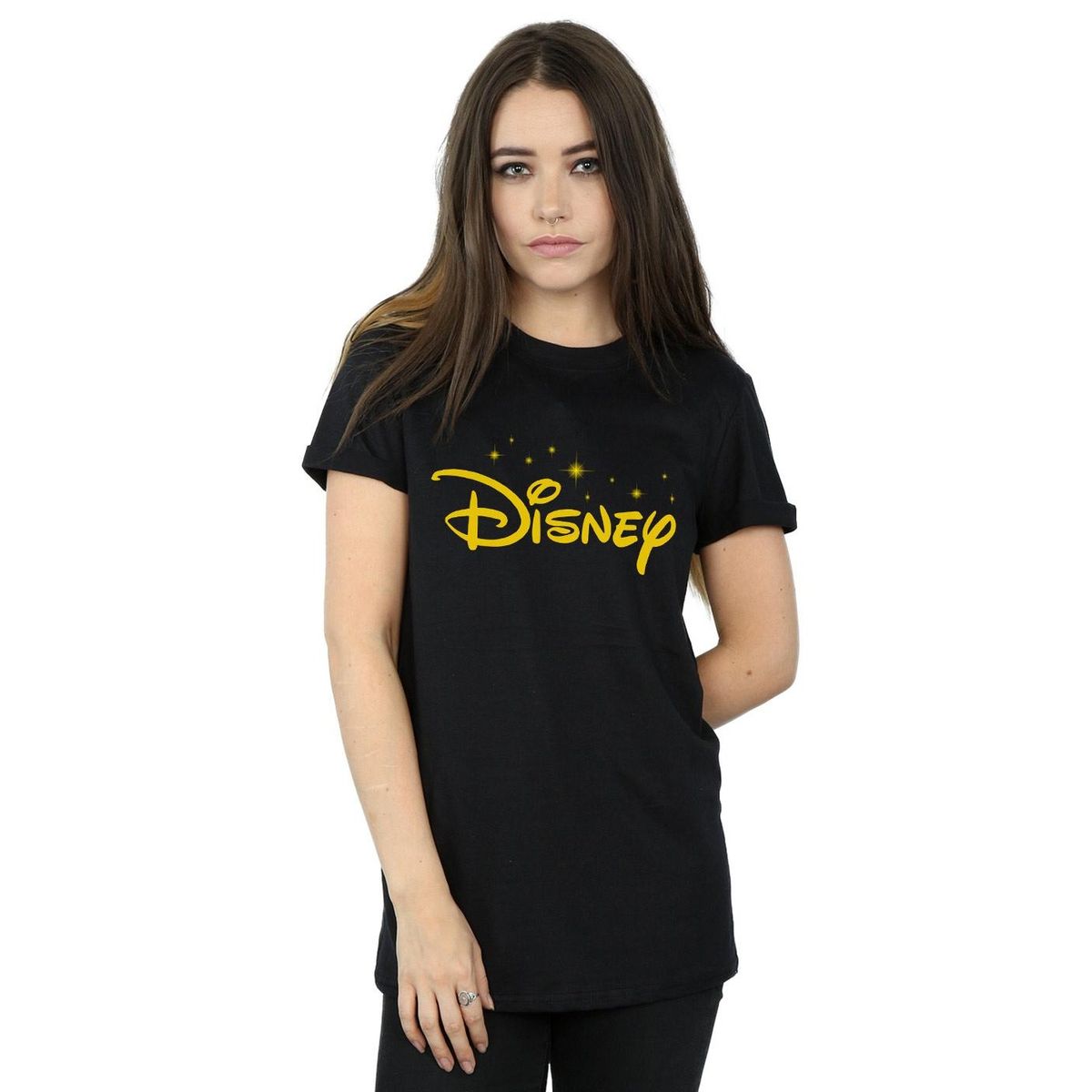 T-Shirt mit Logo- und Sternen-Print
