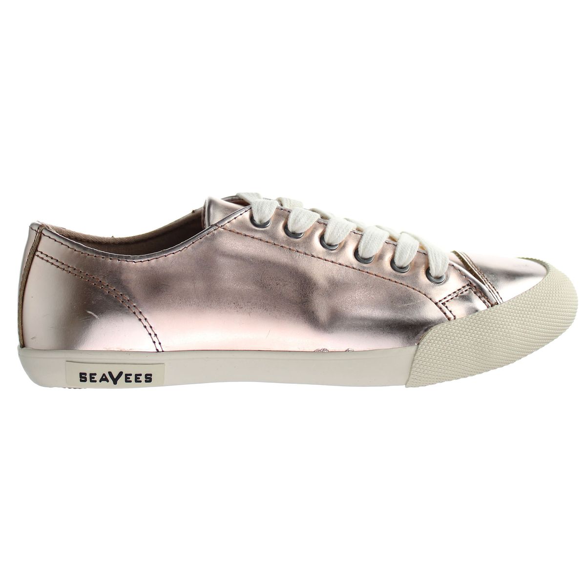 Klassische Metallic Schnürsneaker