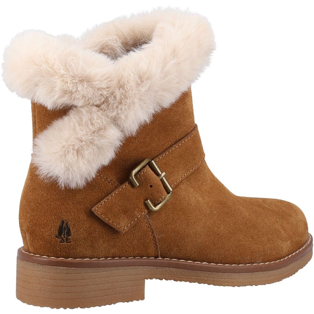 Wildleder-Stiefeletten mit Kunstfell
