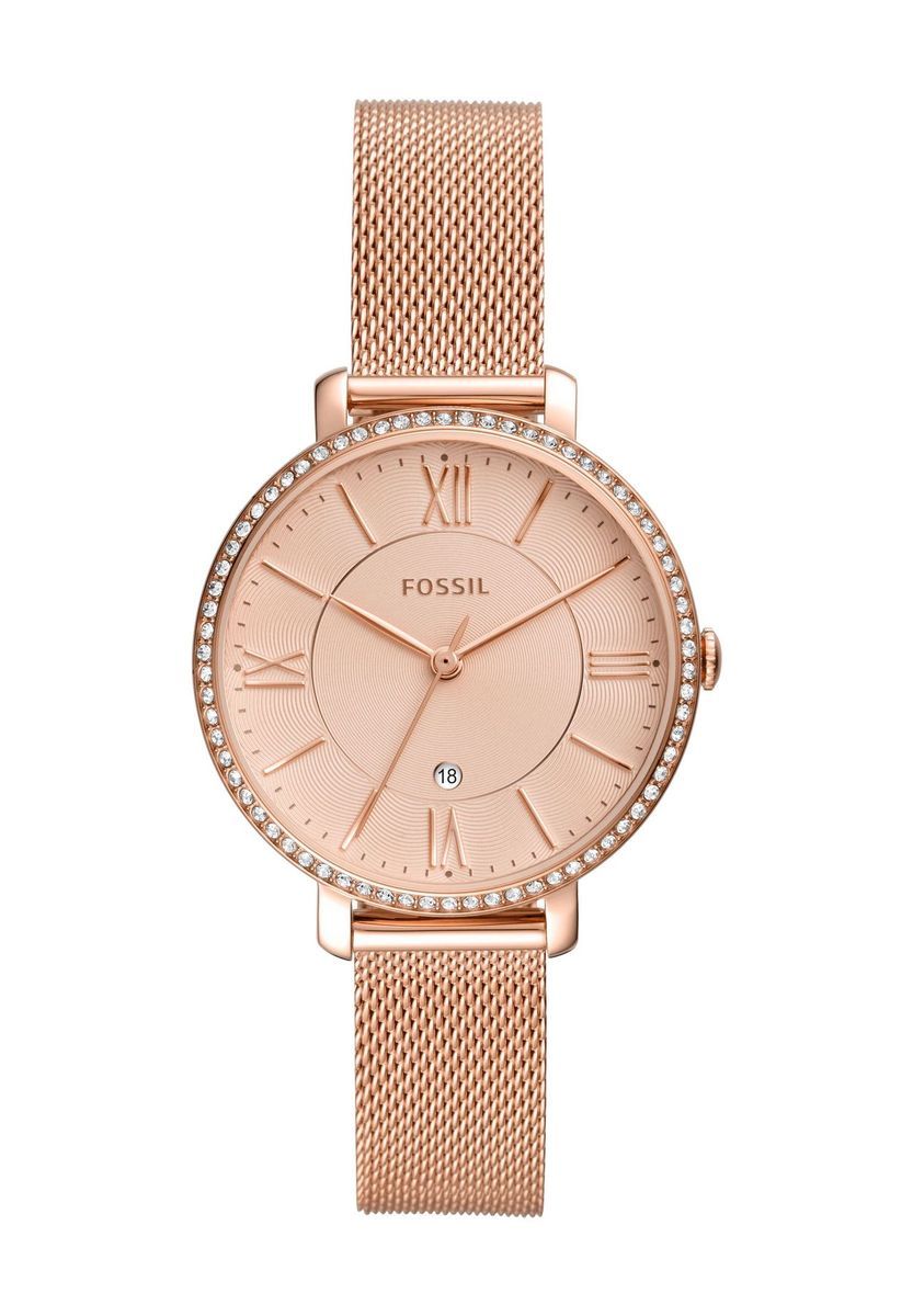 Jacqueline Kristallbesetzte Mesh-Uhr