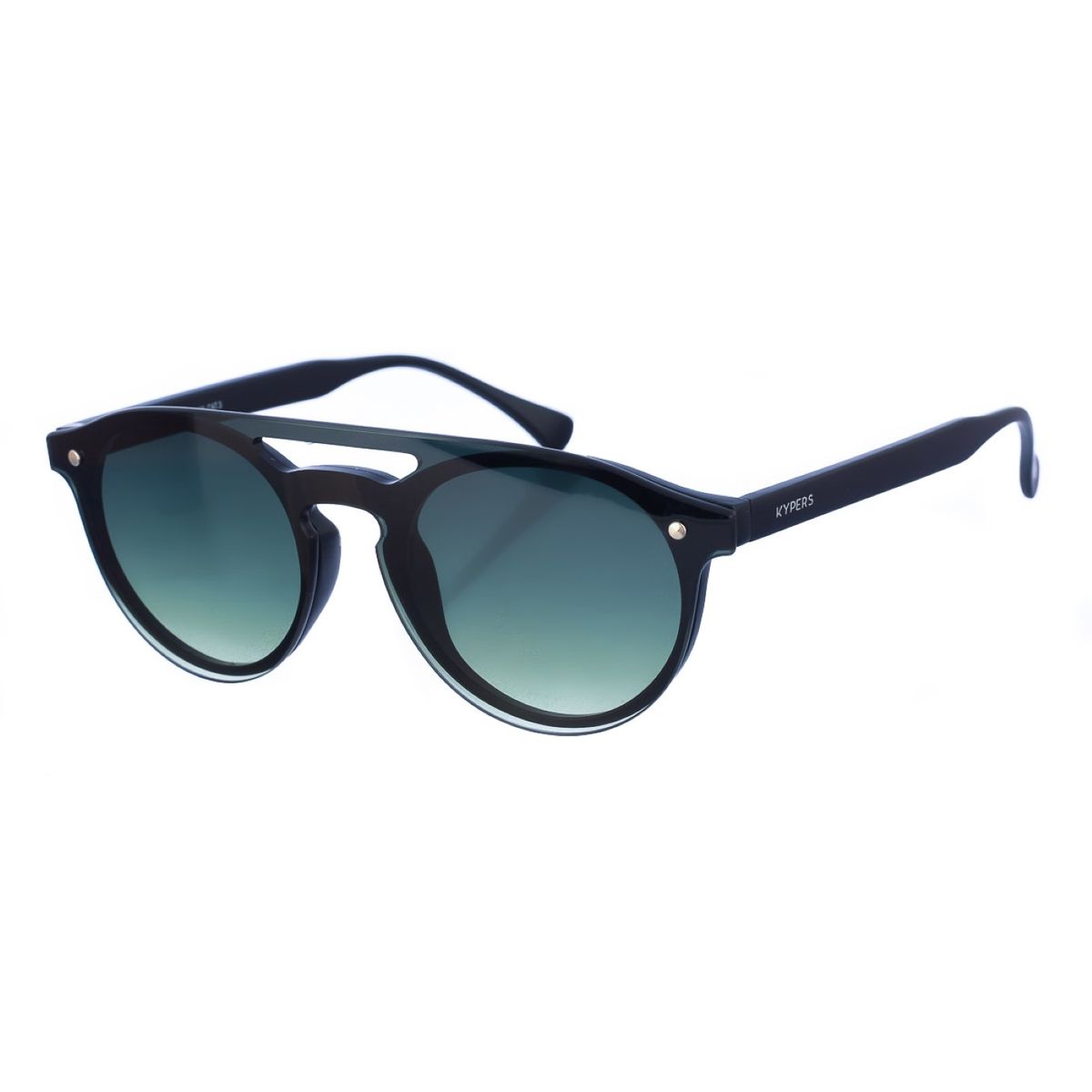 Randlose Shield-Sonnenbrille mit Brauensteg