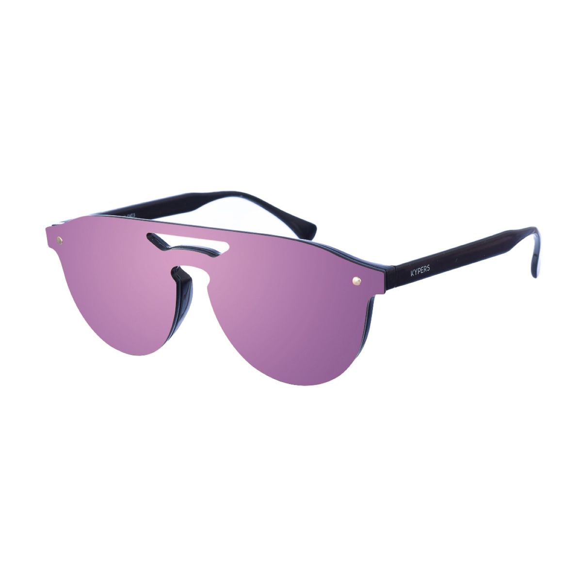 Randlose Shield-Sonnenbrille mit Brauensteg