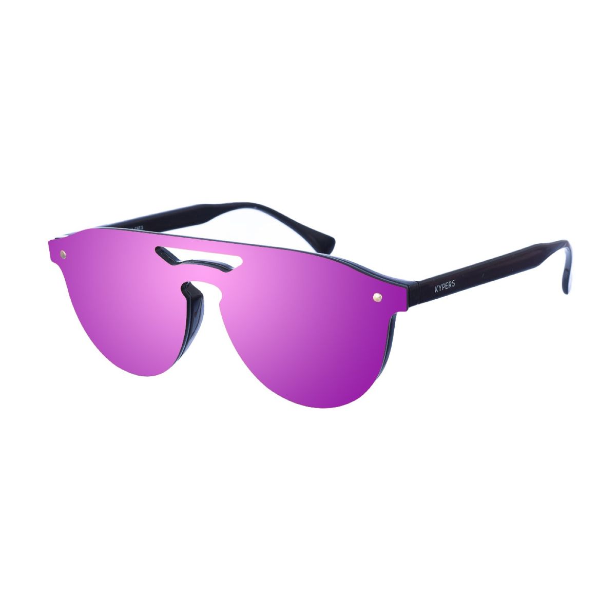Randlose Shield-Sonnenbrille mit Brauensteg