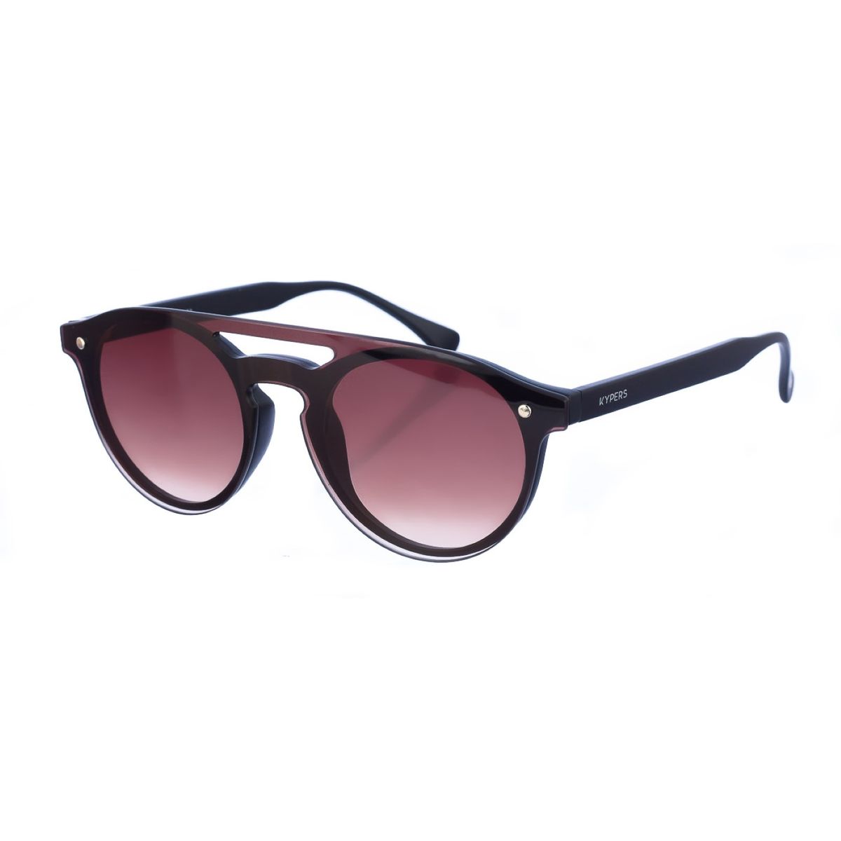 Randlose Shield-Sonnenbrille mit Brauensteg