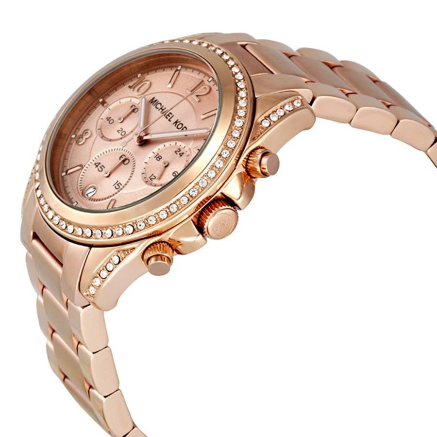 Eleganter Chronograph mit Kristalllünette