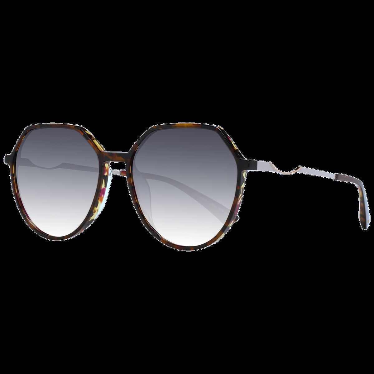 Geometrische Sonnenbrille mit Acetatrahmen
