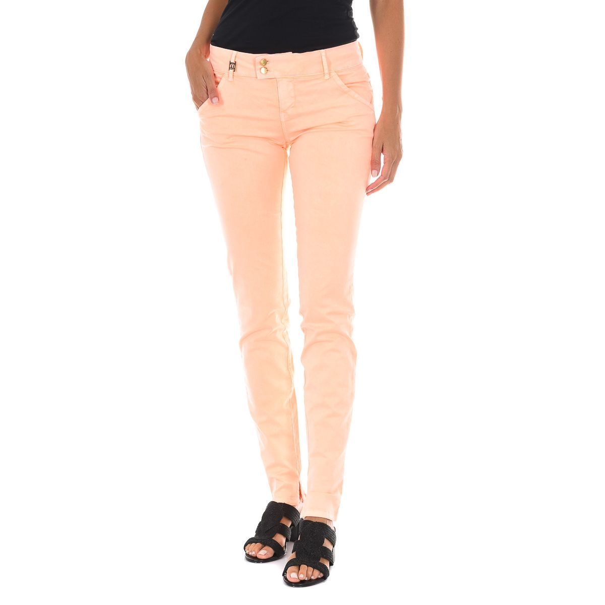 Schmal geschnittene Knöchel-Chino-Hose
