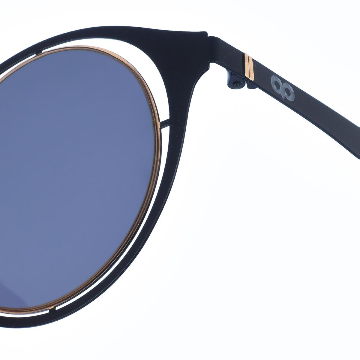 Runde Architektur-Metallsonnenbrille