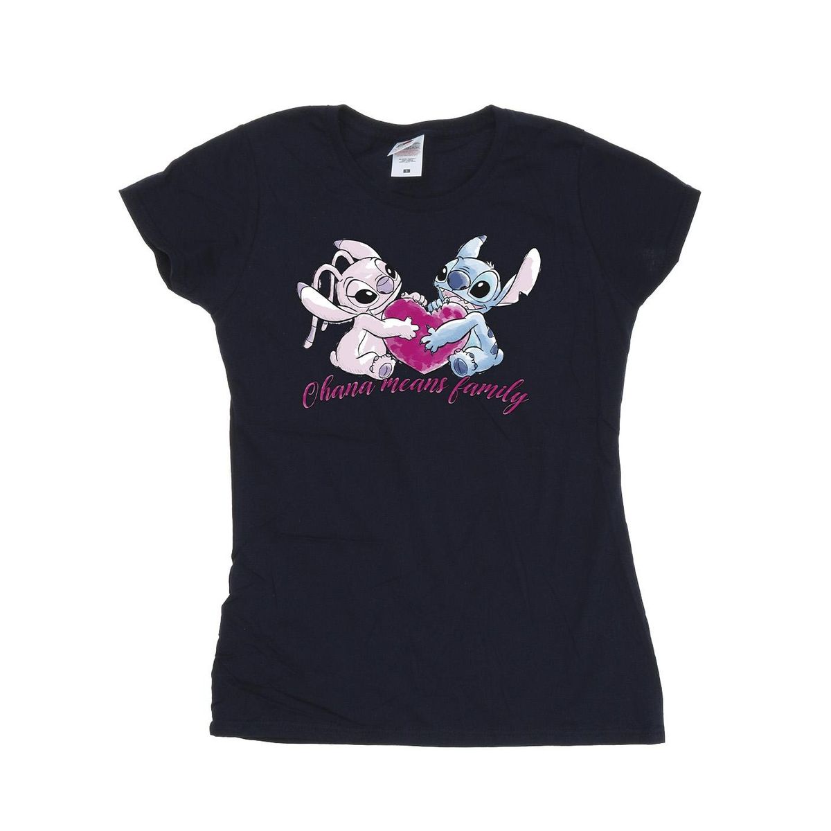 Grafik-T-Shirt mit Ohana-Herz-Motiv