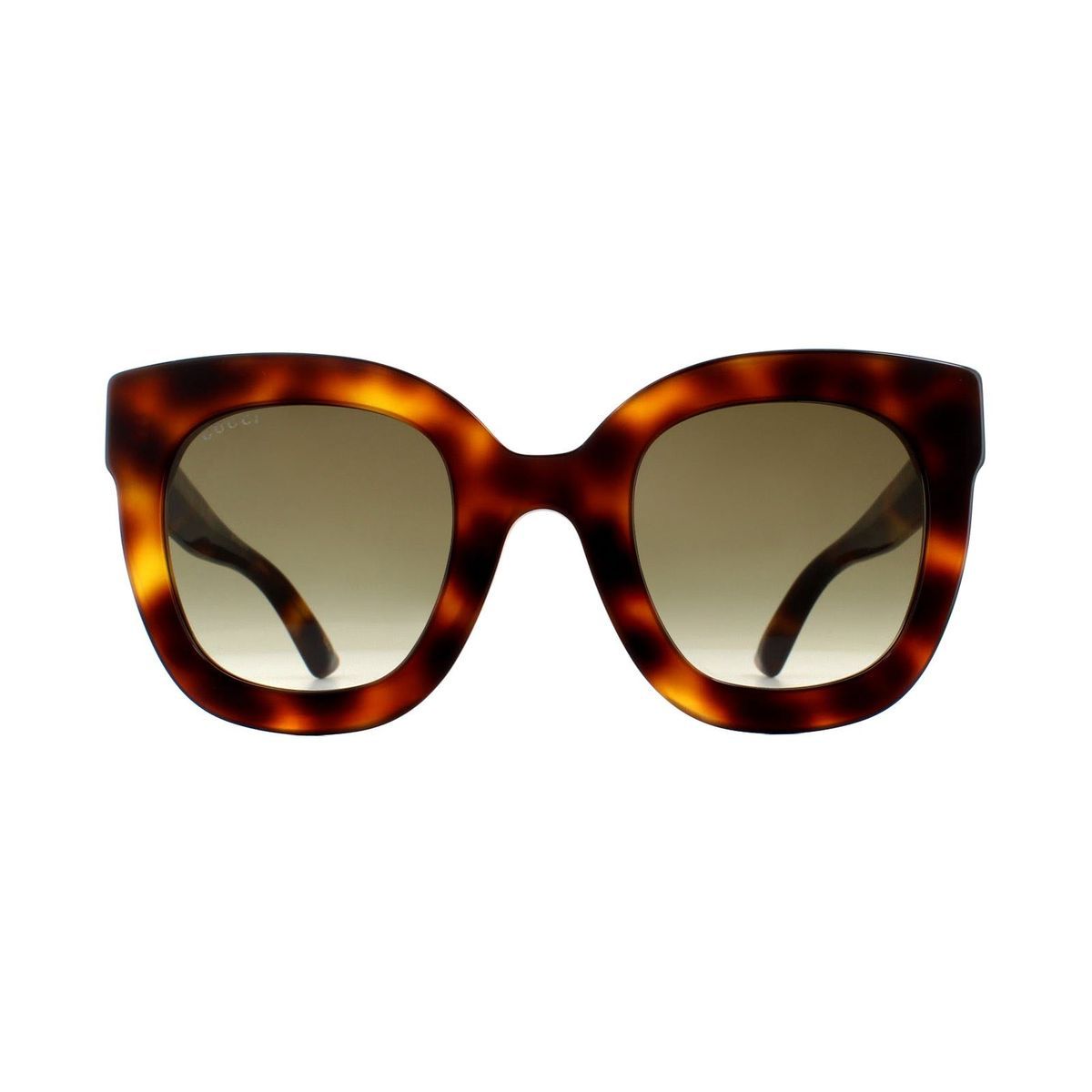 Übergroße Quadratische Havanna-Sonnenbrille