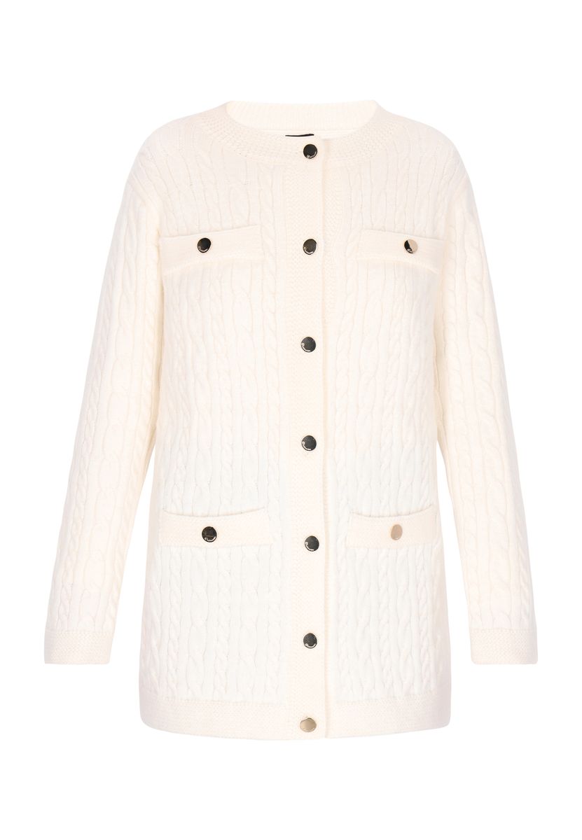 Eleganter Cardigan mit Zopfmuster