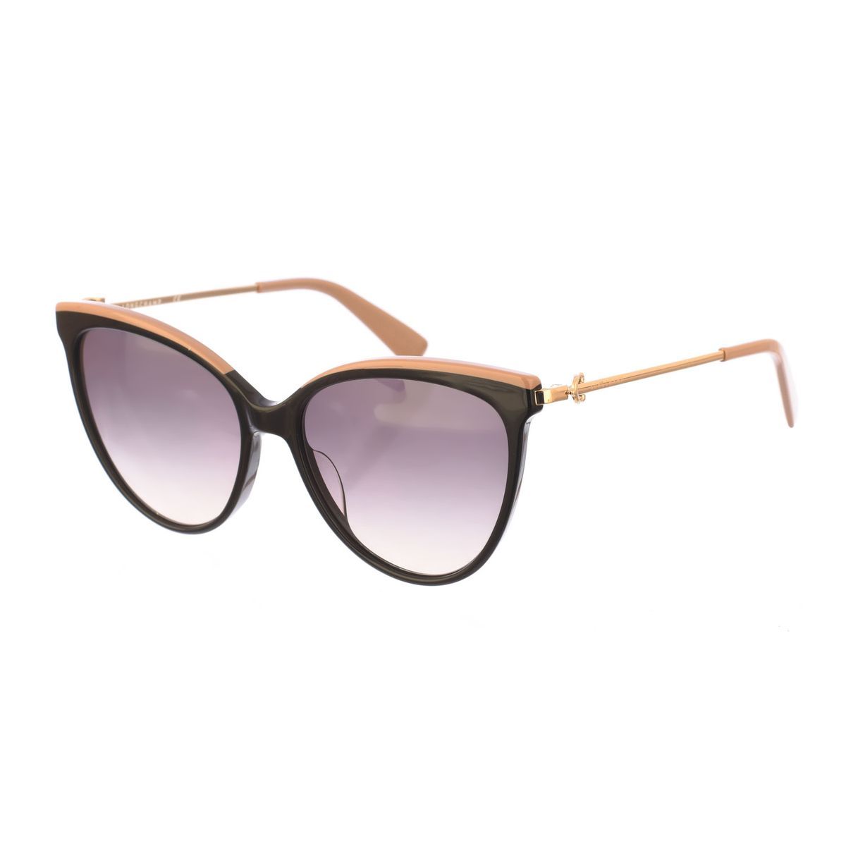 Elegante Cat-Eye-Sonnenbrille mit Kontrast-Detail