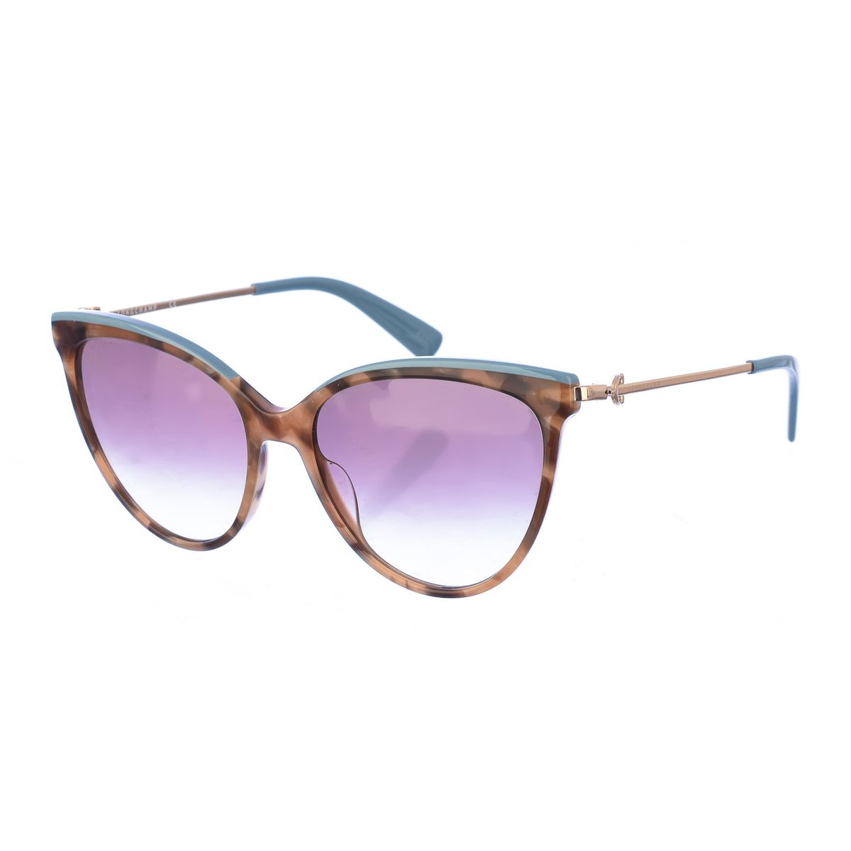 Elegante Cat-Eye-Sonnenbrille mit Kontrast-Detail