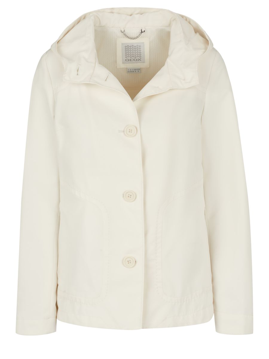 Leichter Parka mit Kapuze und Kordelzug