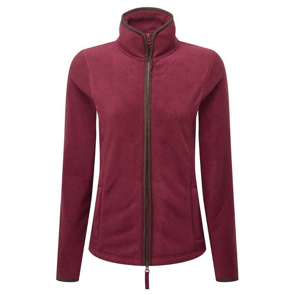 Artisan Fleecejacke mit Kontrastbesatz