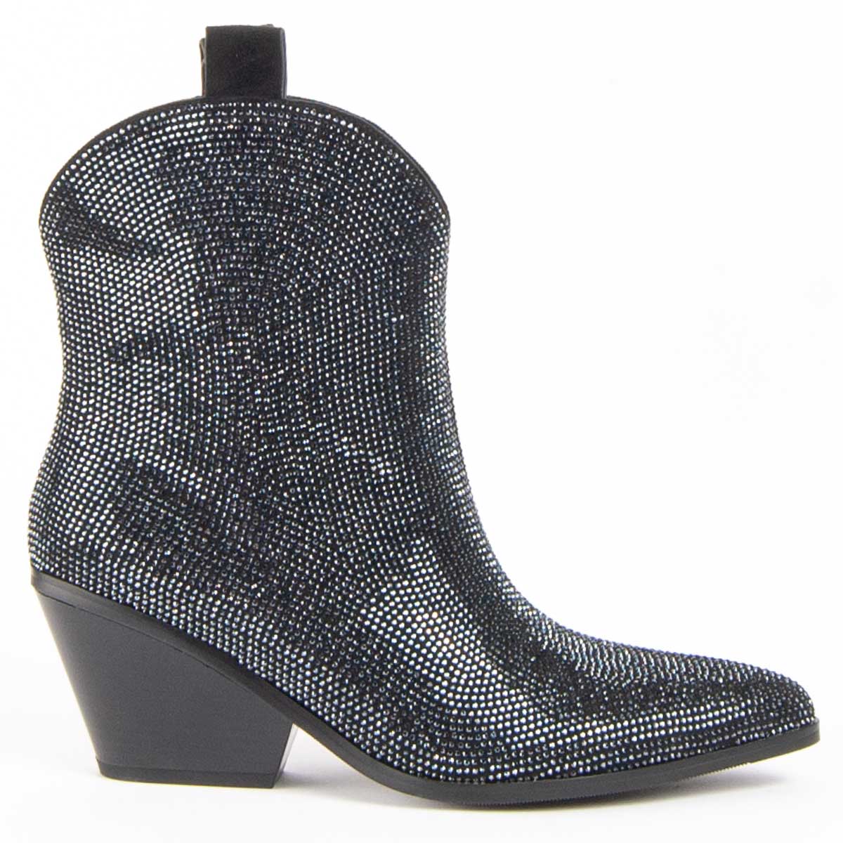 Strass-besetzte Western-Stiefeletten