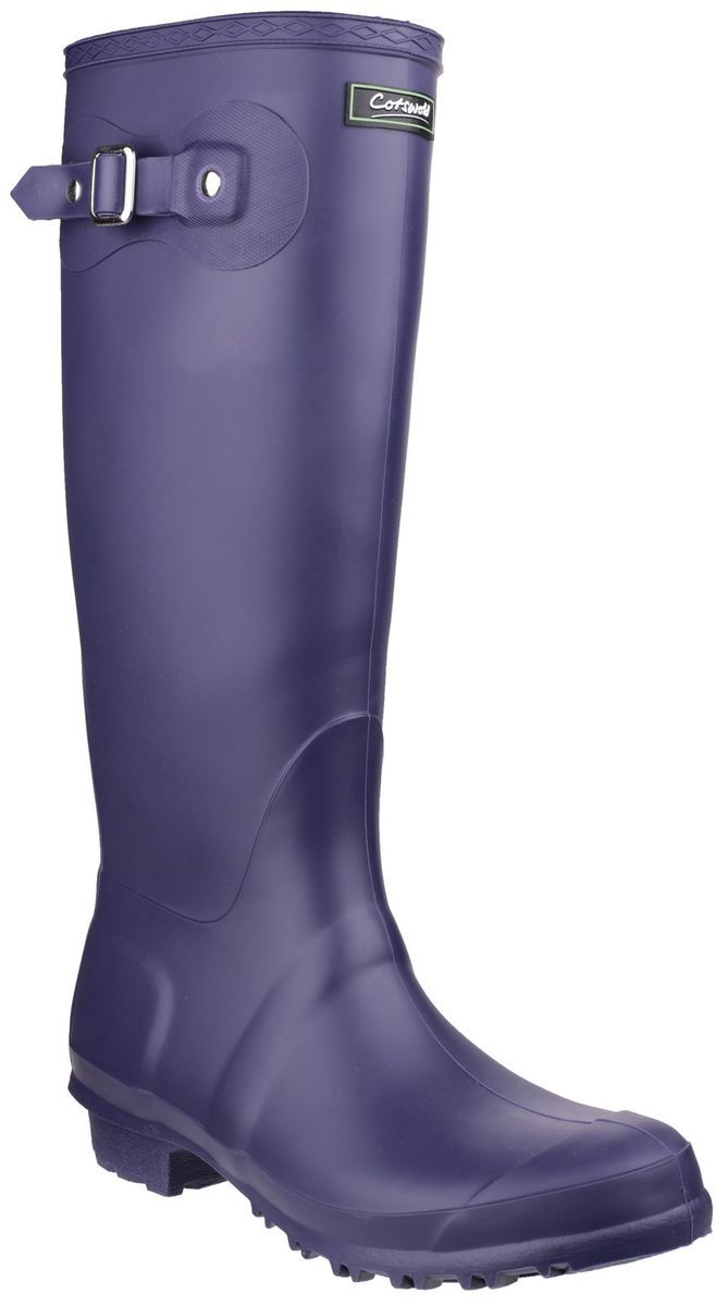 Klassische hohe Schnallen-Gummistiefel