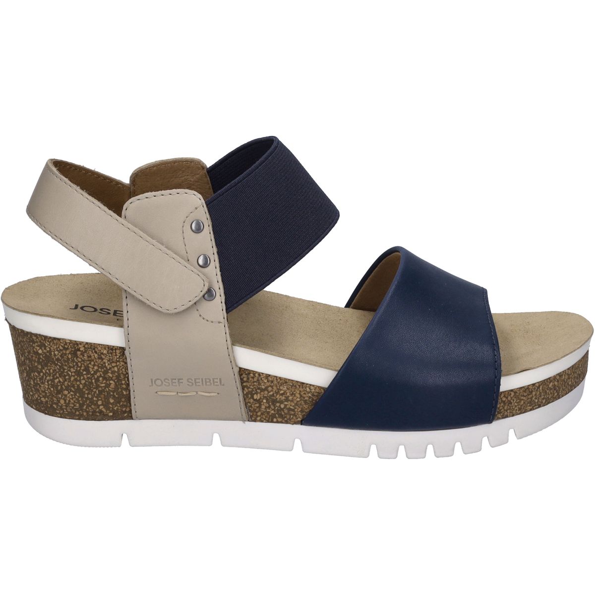 Komfort-Keilsandalen mit zwei Riemen