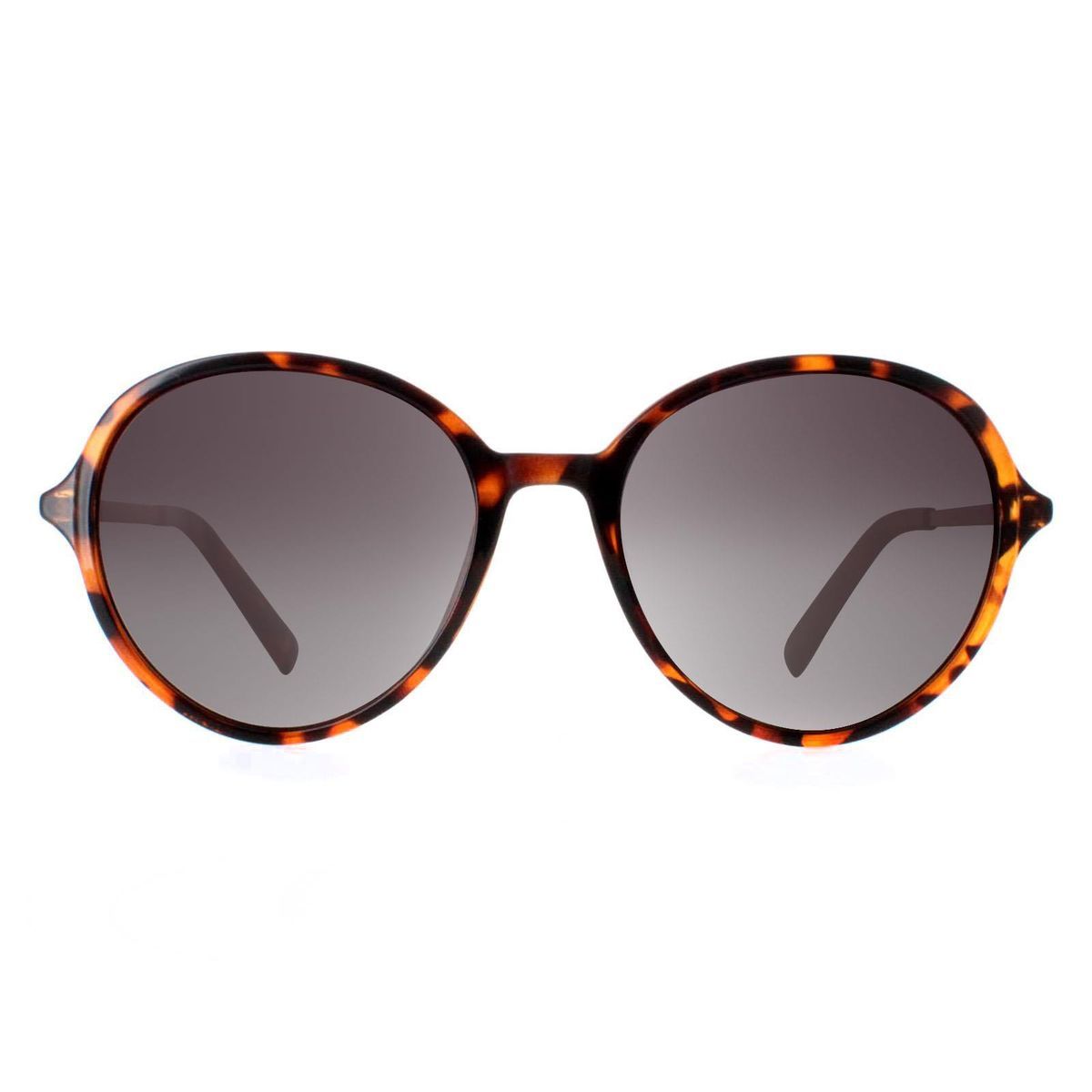 Elegante runde Sonnenbrille in Schildpattoptik