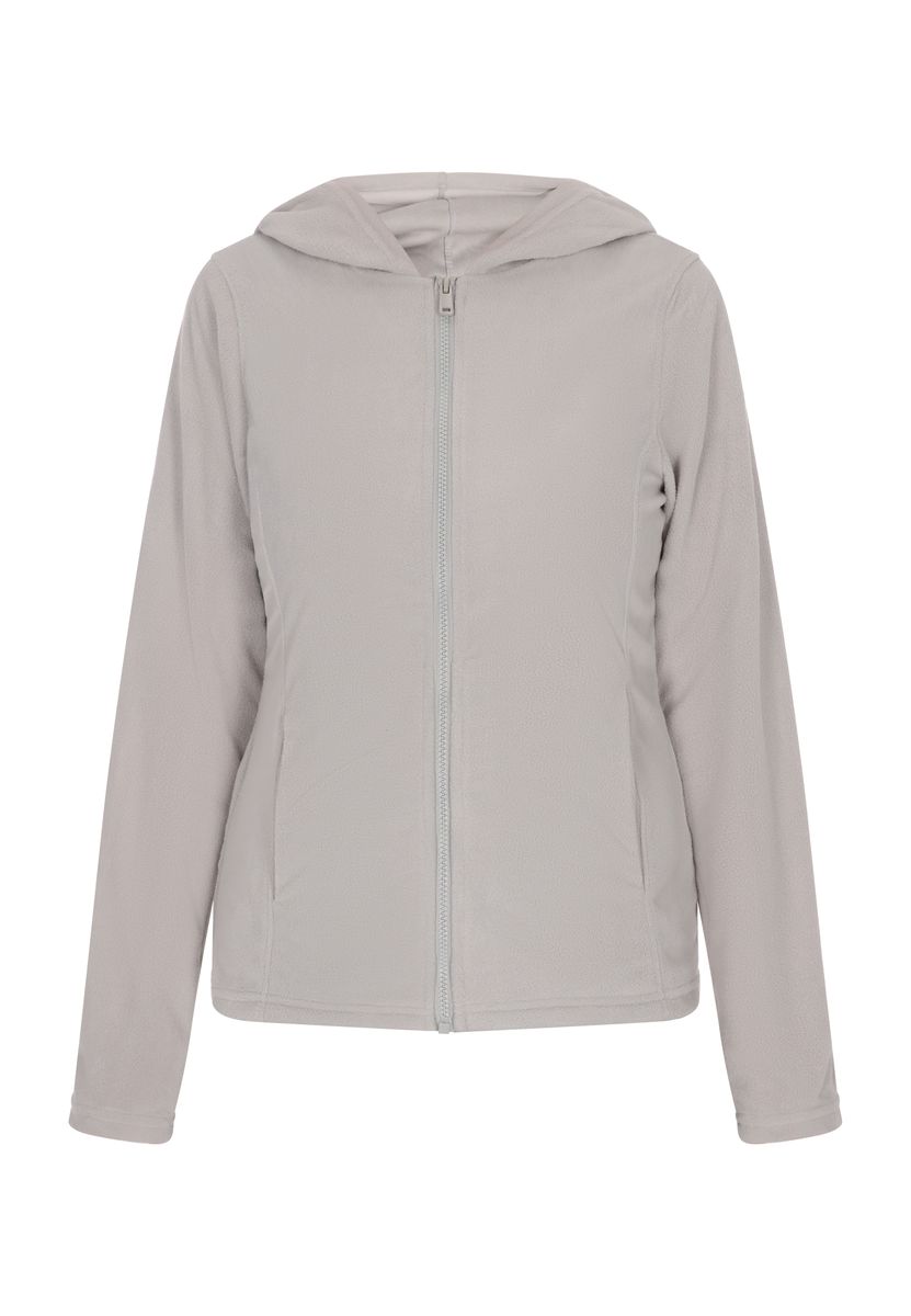 Minimalistische Fleecejacke mit Kapuze