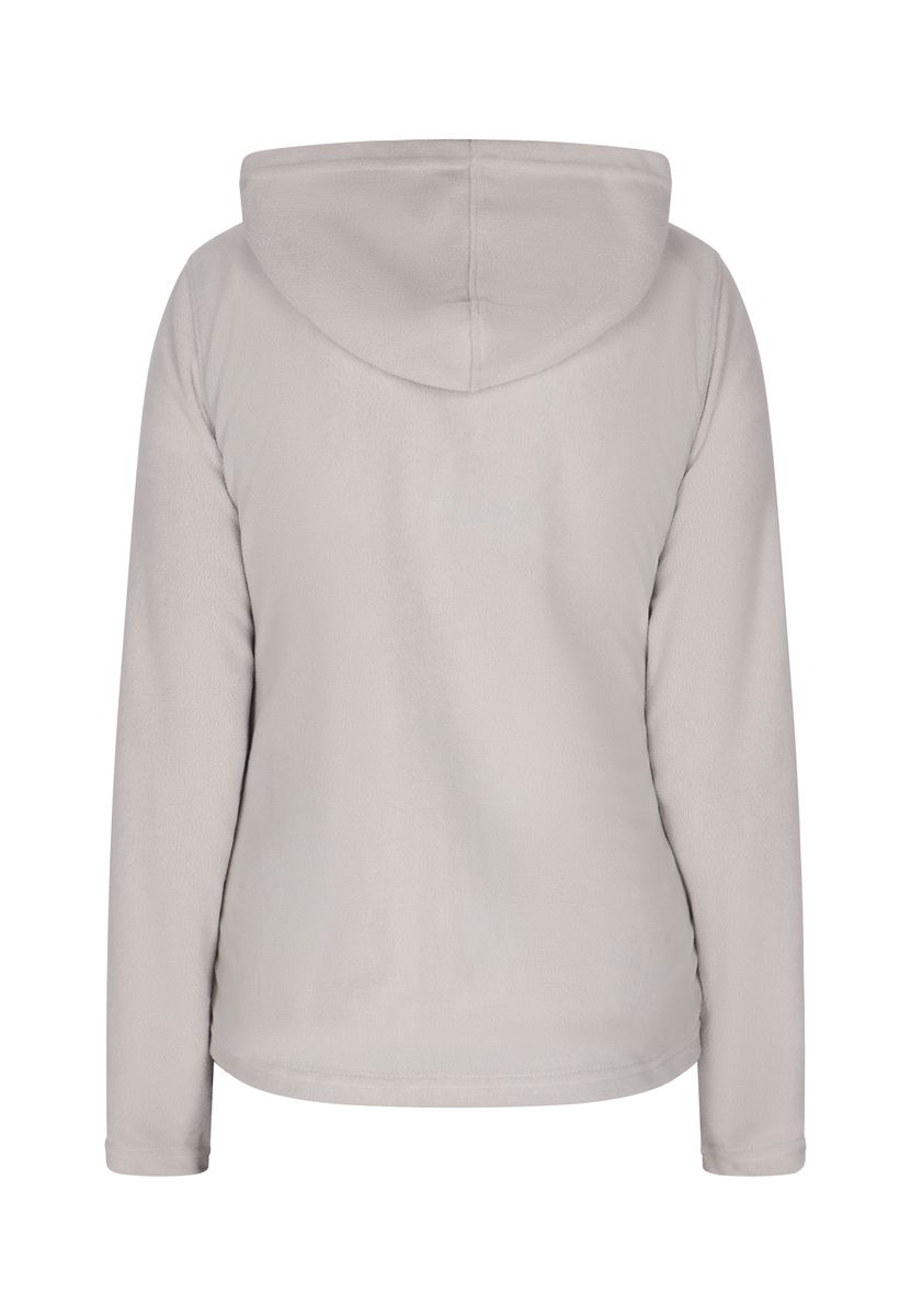 Minimalistische Fleecejacke mit Kapuze