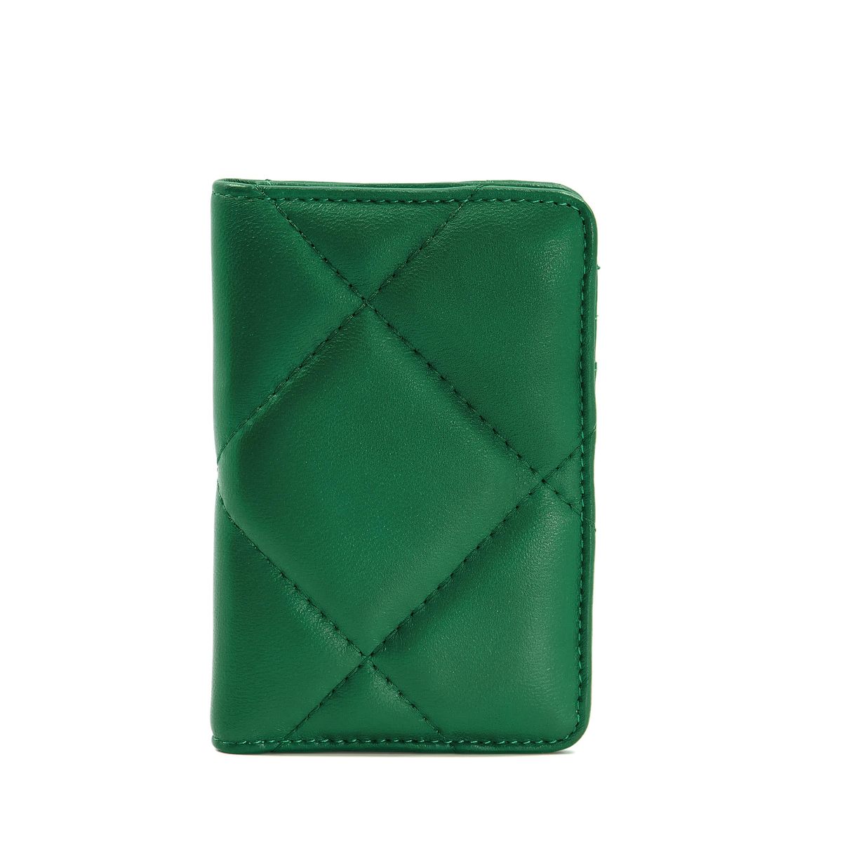 Elegante gesteppte Leder-Geldbörse