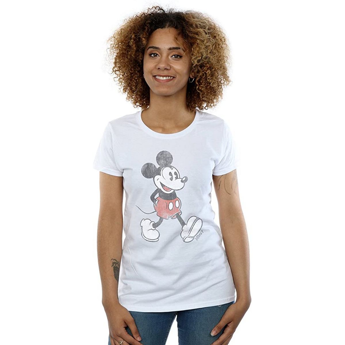 T-Shirt mit Vintage Micky Maus