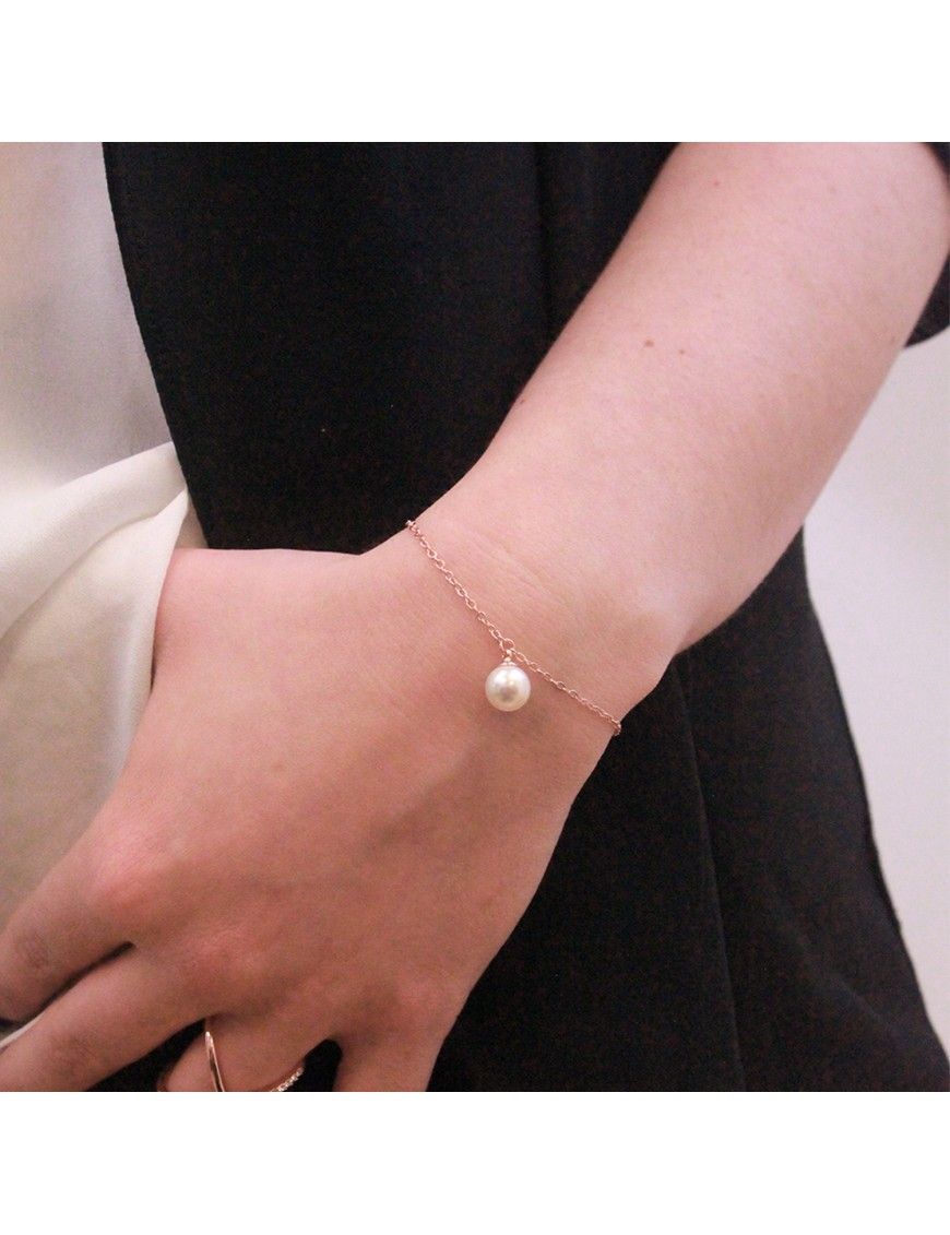 Minimalistisches Perlen-Gliederkettenarmband