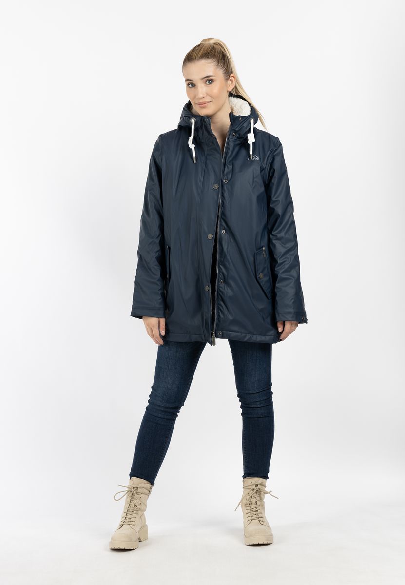 Wetterfester Kapuzenparka mit Teddyfutter