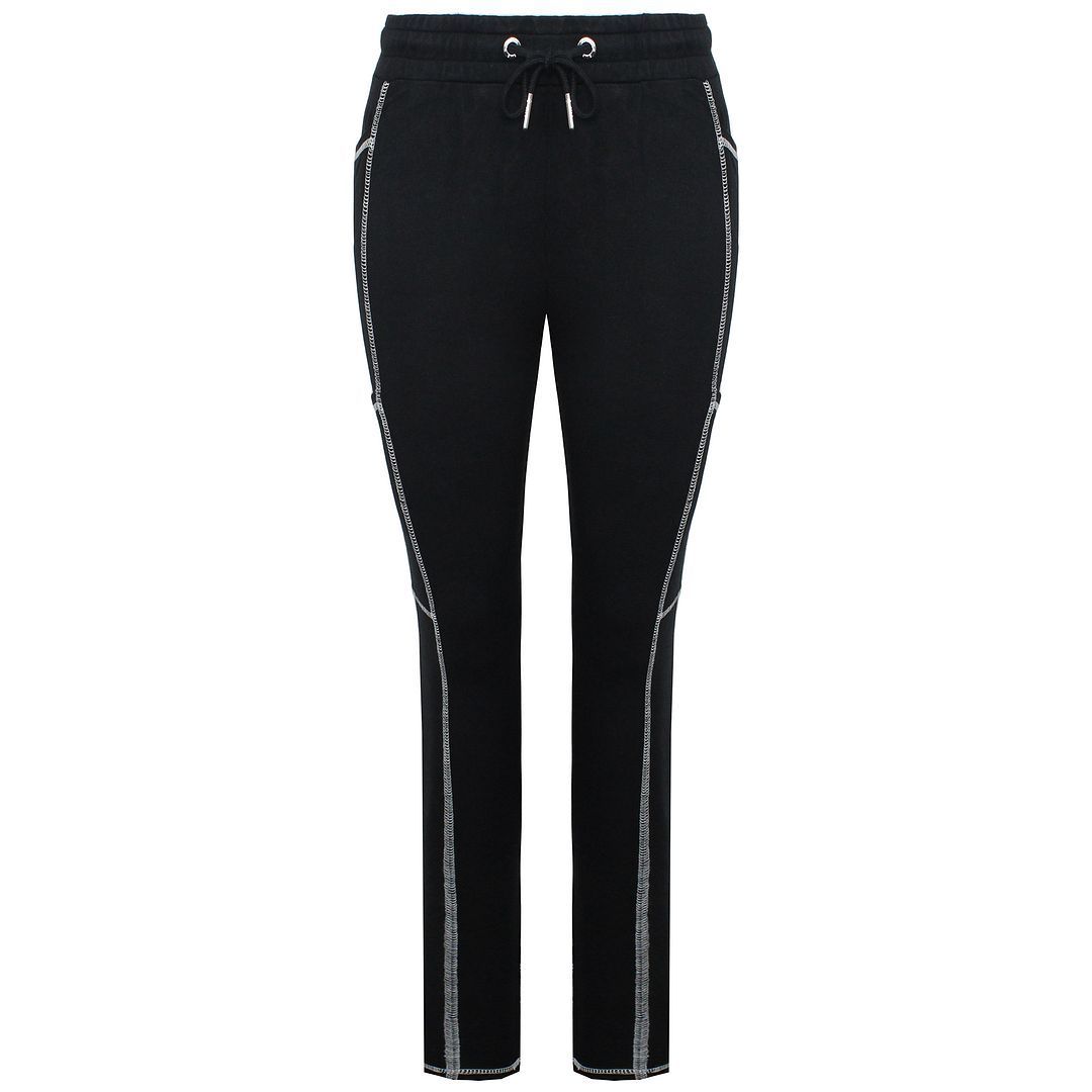 High-Waist-Leggings mit Kontrastnähten und Taschen