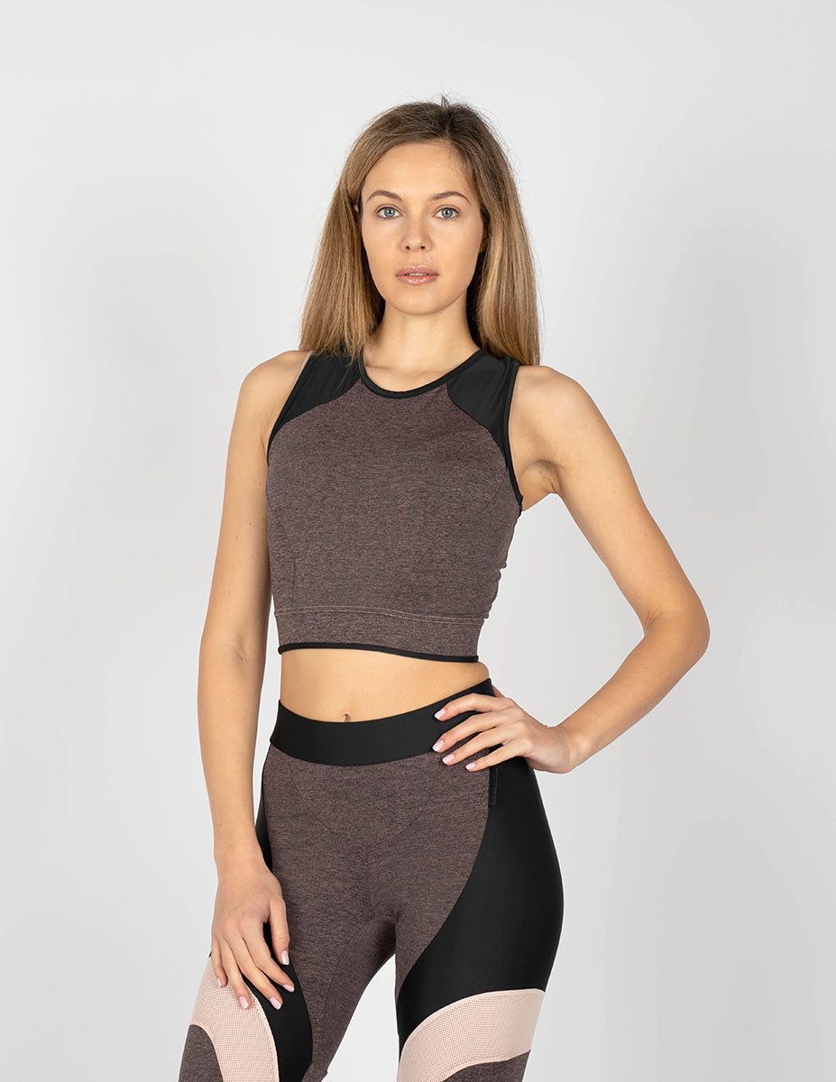 Nahtloses Performance Sport-Crop-Top