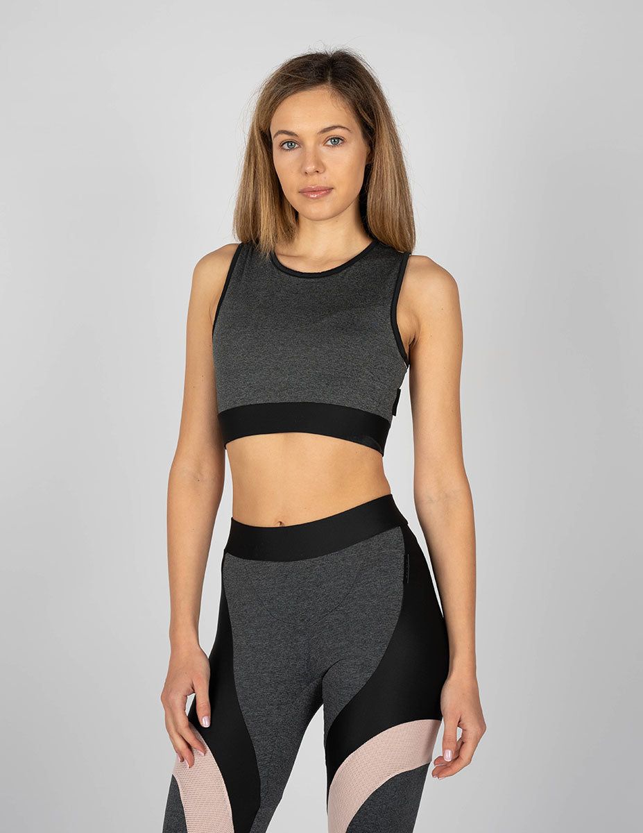 Nahtloses Performance Sport-Crop-Top
