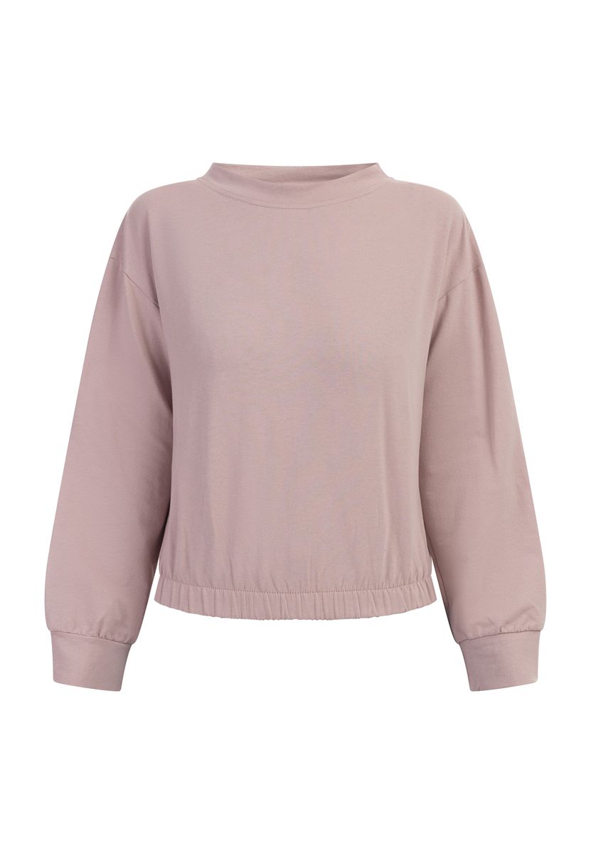 Sweatshirt mit elastischem Saum