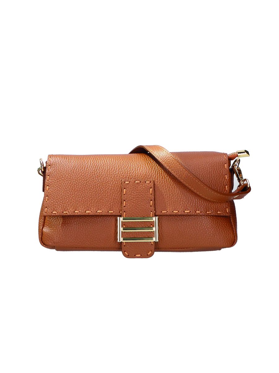 Elegante Baguette-Handtasche aus Strukturleder