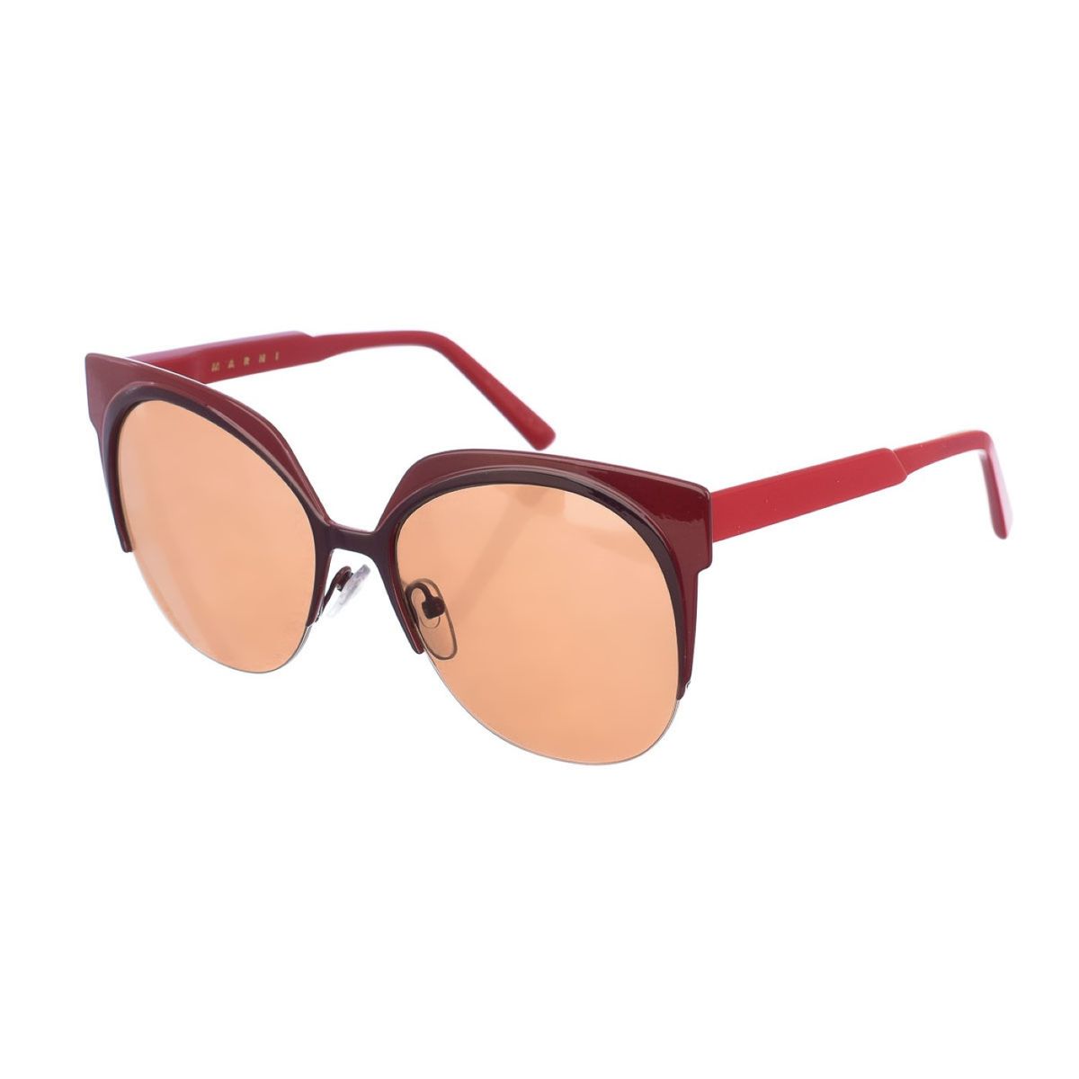 Skulpturale Zweifarbige Ovale Sonnenbrille