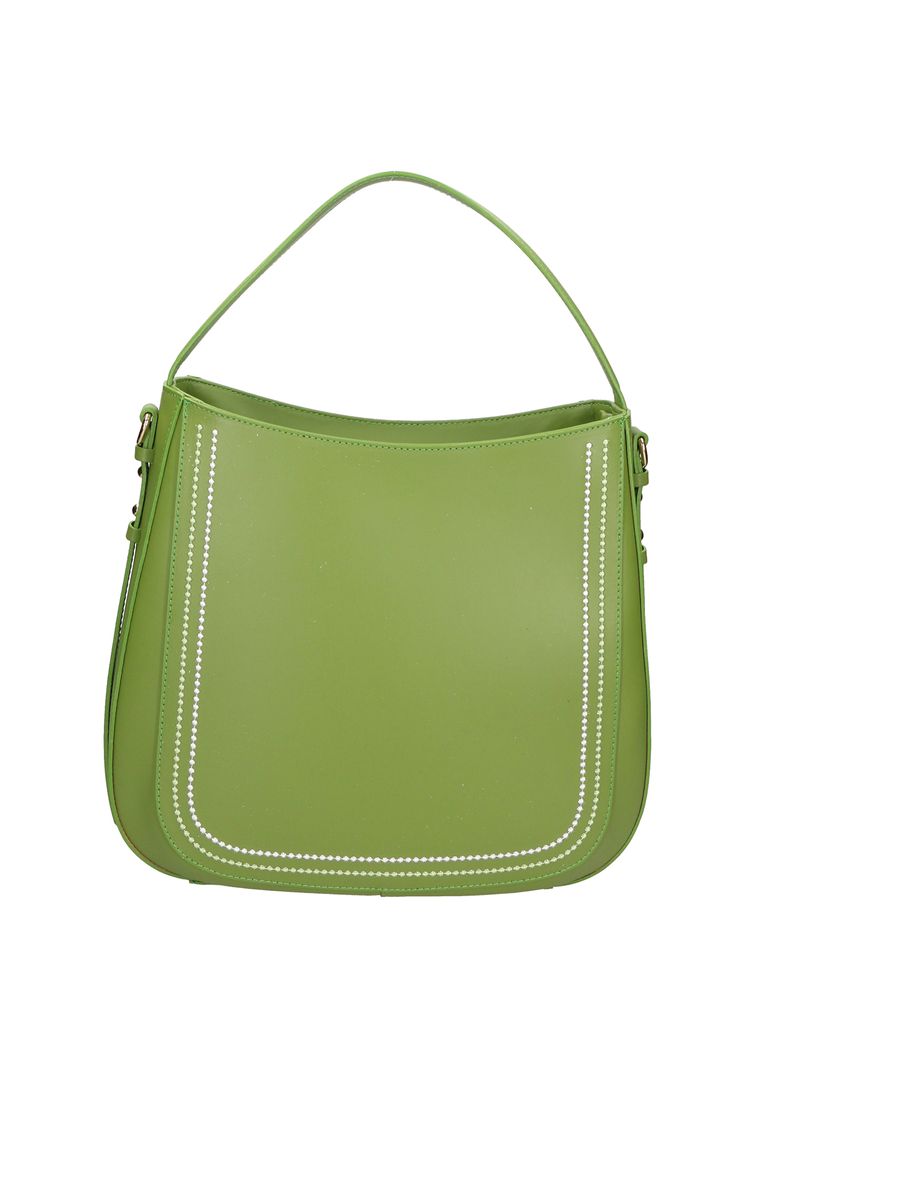 Elegante italienische Lederhandtasche mit Ziernaht