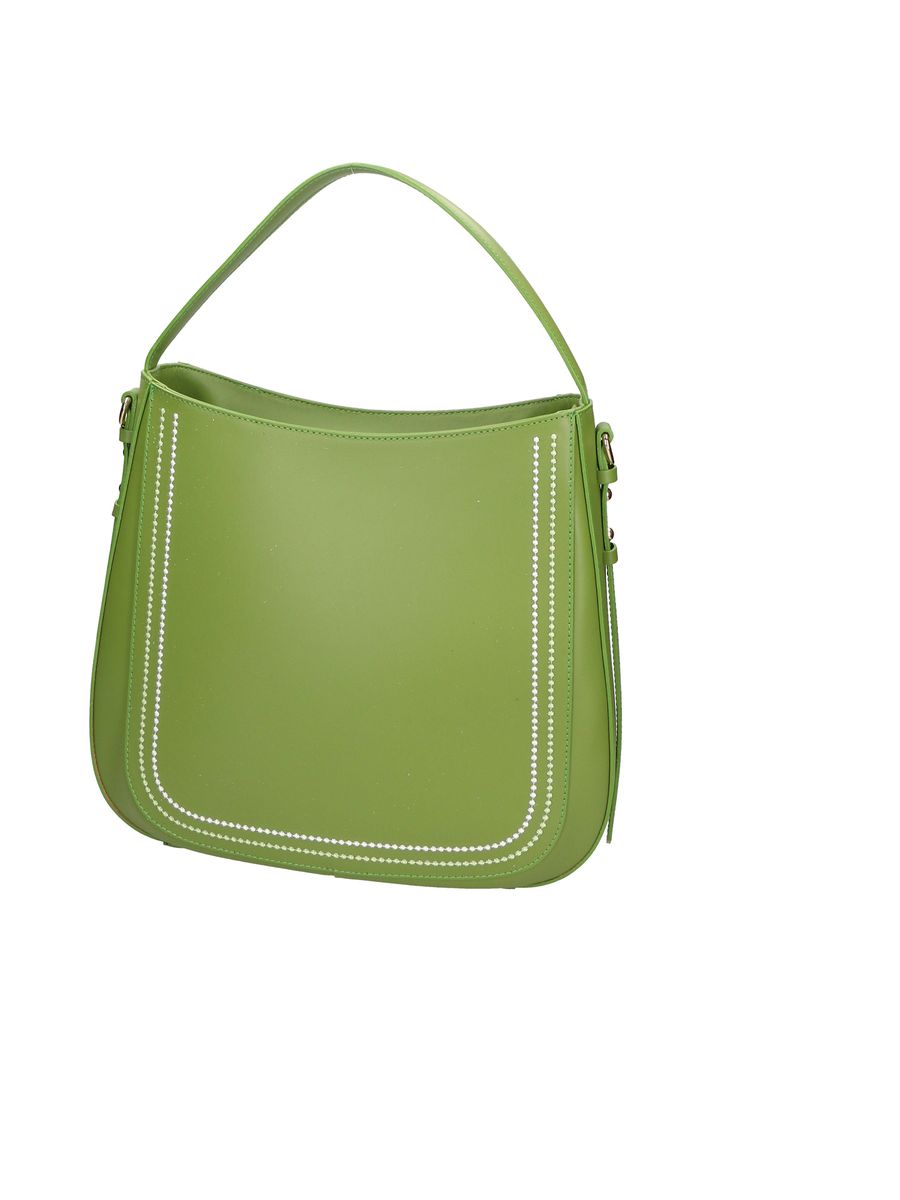 Elegante italienische Lederhandtasche mit Ziernaht