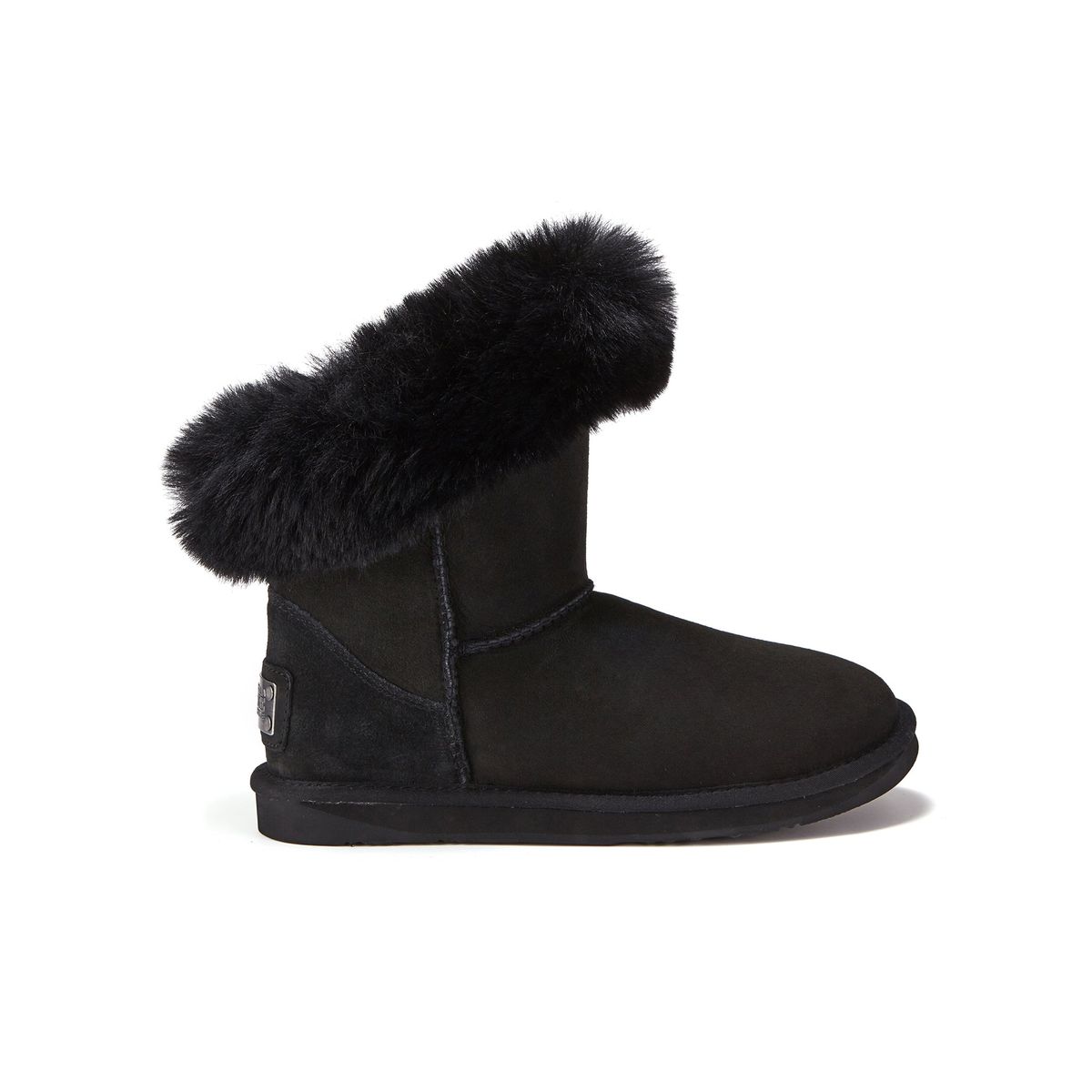 Kuschelige Stiefel mit Kunstpelzbesatz