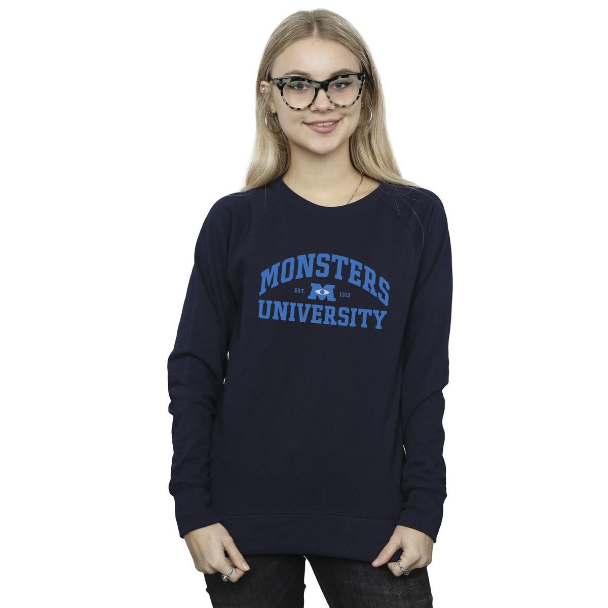 Sweatshirt mit College-Logo-Print