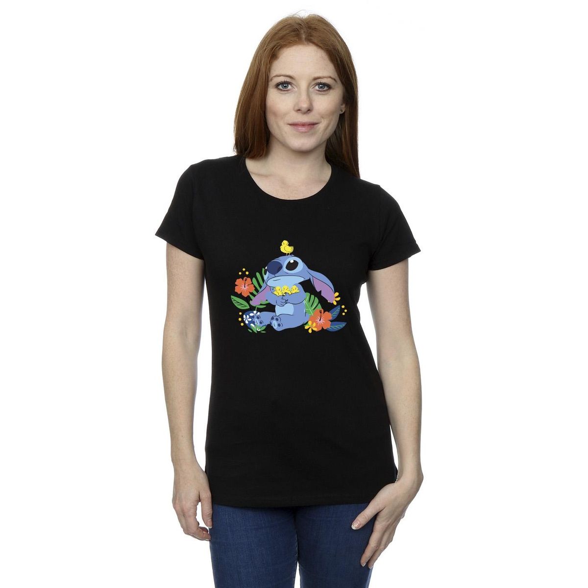 Grafik-T-Shirt mit Stitch und Entenküken