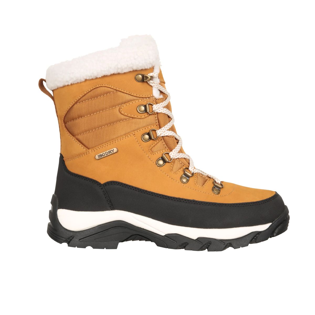Wasserdichte isolierte Leder-Schneestiefel